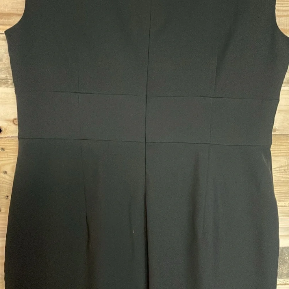 Ann Taylor Factory Size 10 Elegant Black Form Fitted Midi Dress - Picture 8 of 10